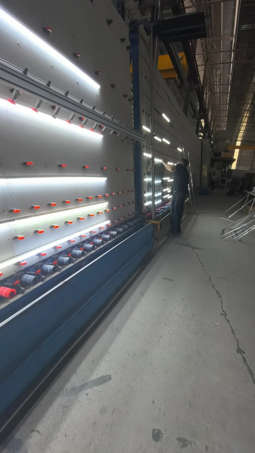 Vertical glass processing equipment